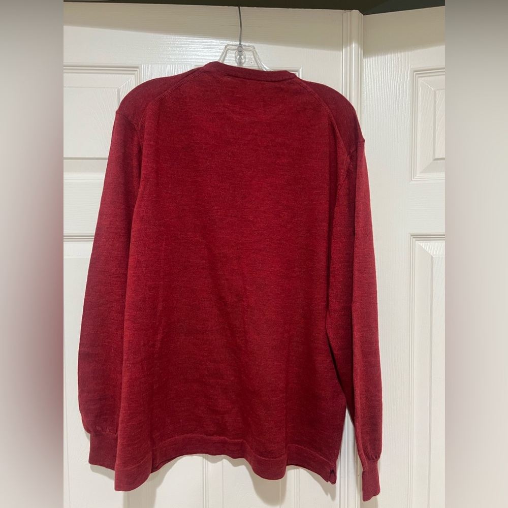 Ponte Vecchio Red 100% Men’s Merino Wool Sweater.‎ Large - Picture 4 of 10